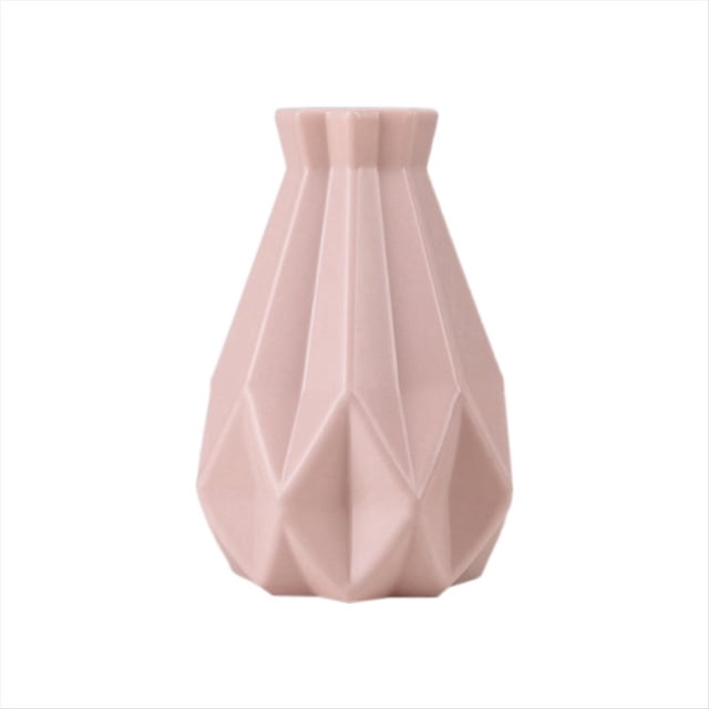 Jarrones Maceta de Cerámica de Imitación Florero Moderno Decoración del Hogar Arreglo Floral Sala de Estar Rosa