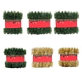 thumbnail image 4 of Wosthever Atmósfera festiva con guirnalda decorativa verde abeto Decoración navideña DIY Guirnalda navideña verde 10 m Type3 NO3, 4 of 6