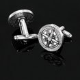 thumbnail image 3 of Gemelos Vintage Compass Eight Point Star para hombre, 3 of 3