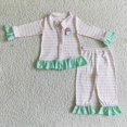 thumbnail image 1 of Conjunto de ropa de dormir de Navidad para niños, cárdigan a cuadros rojo y negro, Tops y pantalones a juego para bebés, pijamas para niños pequeños, 1 of 4