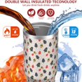 thumbnail image 3 of Christmas 30oz Handheld Travel Tumbler with Handle – Double Wall Stainless Steel Insulated Cup, Flip Straw Lid, Leak-Proof & BPA-Free for Hot and Cold Drinks – Durable Coffee & Juice Mug Black, 3 of 7