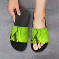 thumbnail image 6 of GZHJMY Stylish Slides for Women Men, Green Leaf Frog Soft Flexible Slip-on Sandals Slippers, 6 of 7