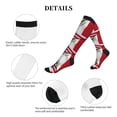 thumbnail image 6 of Compression Socks Women Men Half Mexican Half America Knee High Support Circulation Socks for Running Travel, 6 of 8