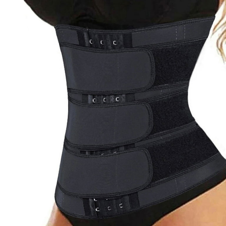 TIANEK Fashion Three Belts Corset Sports With Breastplate Stylish Tunic  Corset Fupa Control Shapewear