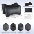 thumbnail image 2 of Almohada de apoyo para el cuello del asiento del coche YONGSHENG negro paquete de 1, 2 of 5