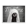 thumbnail image 3 of Stupell Industries Me Time Pet Dog Bathroom Portrait Graphic Art Framed Art Print Wall Art, 14x11, By Adobe Stock, 3 of 5