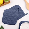 thumbnail image 4 of Dsscvnef Quilted Oven Set Heat Pot Holders Multipurpose Hot Pads Kitchen Baking Cooking Accessories Durable Washable with Hanging Loop, 4 of 6