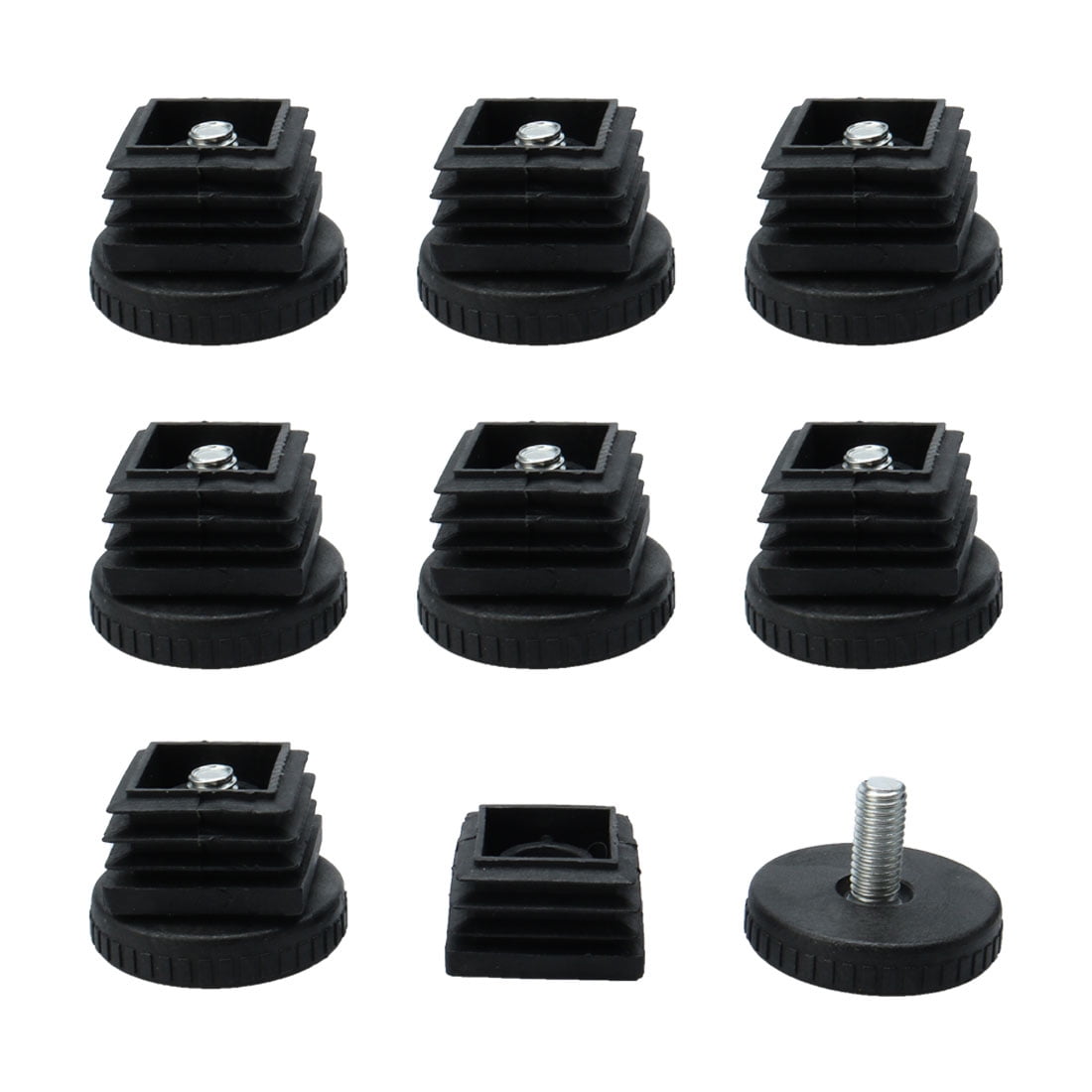 Leveling Feet 25 x 25mm Square Tube Inserts Kit Furniture Glide ...