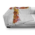 thumbnail image 3 of Letter T Soft Flannel Fleece Blanket, T Shaped Floral Arrangement with Summer Themed Daisies Plant Design Warm Weather, Cozy Plush for Indoor and Outdoor Use, 60" x 80", Multicolor, by Ambesonne, 3 of 6