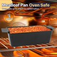 thumbnail image 6 of Meatloaf Pan Premium Non-Stick Bakeware Even Heat Distribution 12 X 6 X 3 Inches Thick Carbon Steel Non-Stick Coating For Oven Baked Breads, 6 of 10