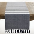thumbnail image 3 of Saro Lifestyle Ribbed Tassel Table Runner, 3 of 5