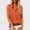 Orange, variant on BRGZLK Women Linen Shirts Summer Turn Down Collar Solid Color Lightweight Loose Breathable Sleeveless Camisole Basic Tank Top for Going Out Orange L