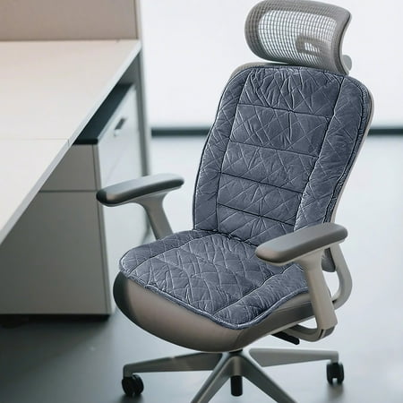 Winter Seat Cushion with Heat Retention & Lumbar Support Office Chair Pad for Long Sitting Warm Heated Desk Chair Cushion for Home Car and Office Use