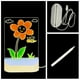 thumbnail image 5 of Pizarra luminosa LED | Tableta de escritura reutilizable con soporte | Pizarra luminosa portátil para dibujar y practicar | Superficie acrílica | Alimentación por USB | Incluye 7 rotuladores de color, 5 of 6