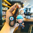 thumbnail image 1 of Cartoon One Piece Keychains Monkey D. Luffy Tony Chopper Roronoa Zoro Character Key Chains Bulk Keyring Doll Pendent, 1 of 7