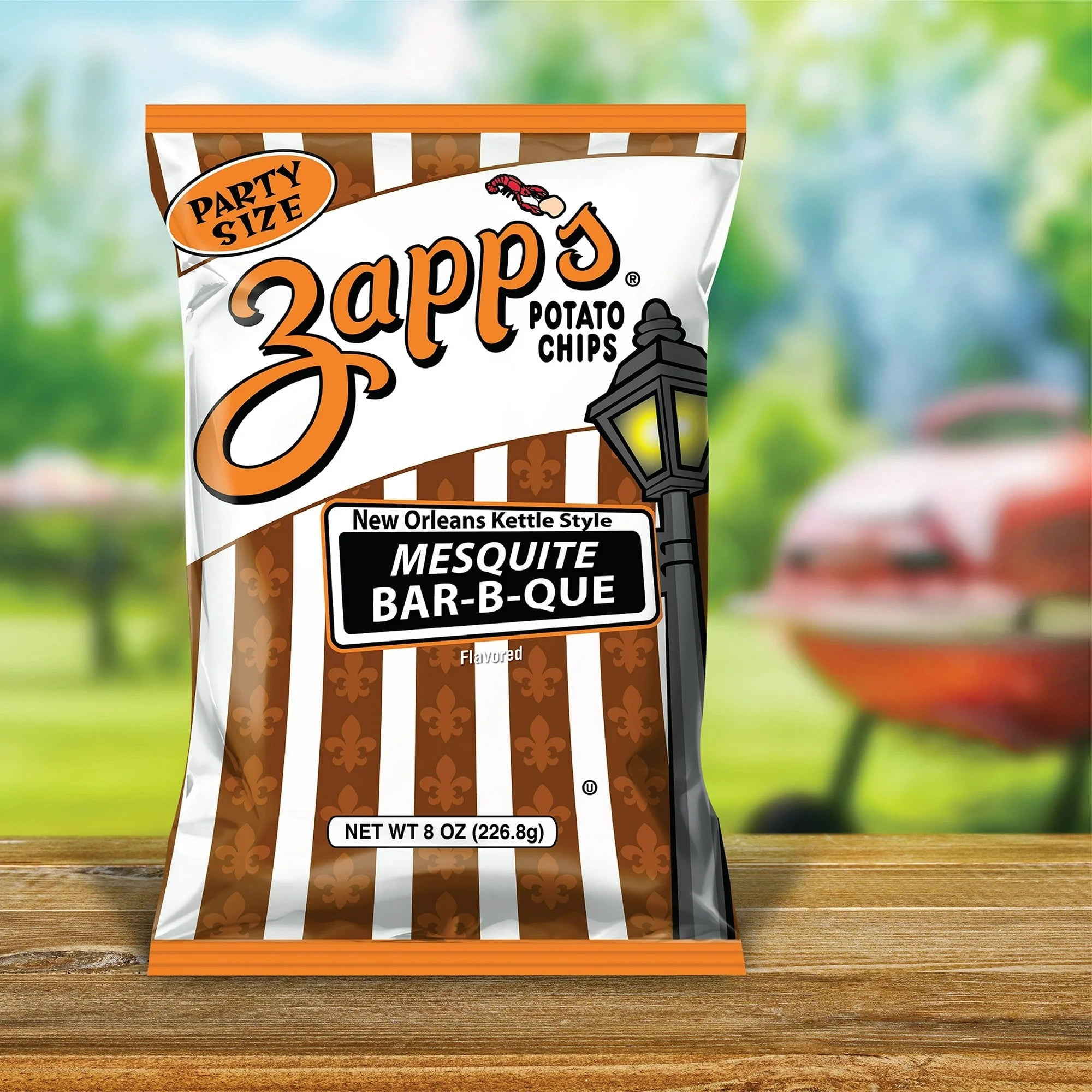 Zapp's New Orleans Kettle Style Mesquite Bar-B-Que Potato Chips, 2 oz. - Pack of 25