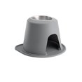 thumbnail image 1 of WeatherTech Système d'Alimentation pour Animaux de Compagnie 12 Pouces de Hauteur - Acier Inoxydable - Gris Foncé, 1 of 1