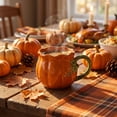 thumbnail image 2 of DefiDgd Pumpkin Shaped Ceramic Coffee Mug with Handle,Household Drinkware for Home Office Daily Use,Fall Thanksgiving Halloween Birthday Holiday Gift Tabletop Decoration(A), 2 of 7