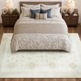 thumbnail image 3 of TURCURNO 5x7 Beige Farmhouse Distressed Area Rugs, Non Slip Geometric Minimalist Carpet, Washable Stain Resistant Rug for Bedroom Living Room Office, 3 of 11