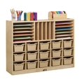 thumbnail image 1 of Armoire de Rangement Multi-sections en Bouleau (Lot de 1), 1 of 6