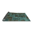 thumbnail image 2 of Ahgly Company Indoor Square Abstract Light Blue Modern Area Rugs, 4' Square, 2 of 4