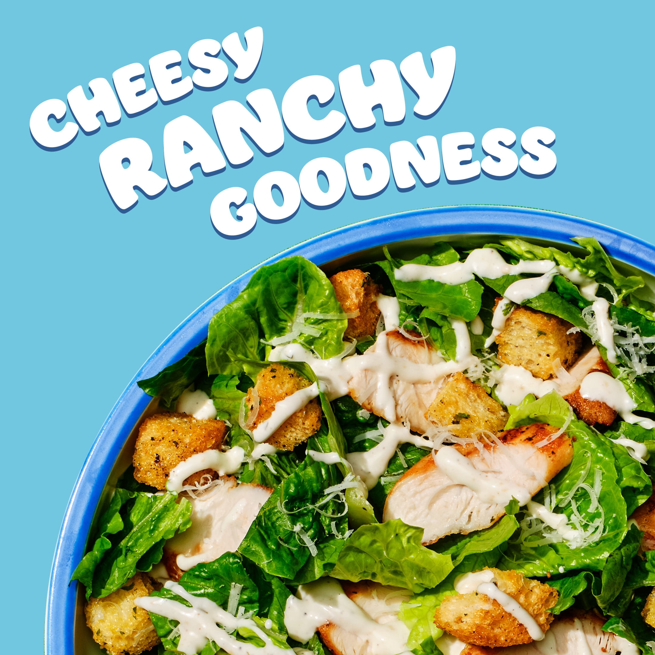 (6 pack) Hidden Valley Parmesan Ranch Salad Dressing & Condiment, 16 fl oz Squeeze Bottle