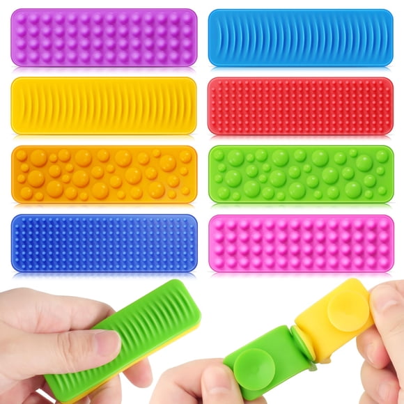 Sensory Fidget Toys LESONG, paquete de 8 unidades, con succión texturizada para autismo