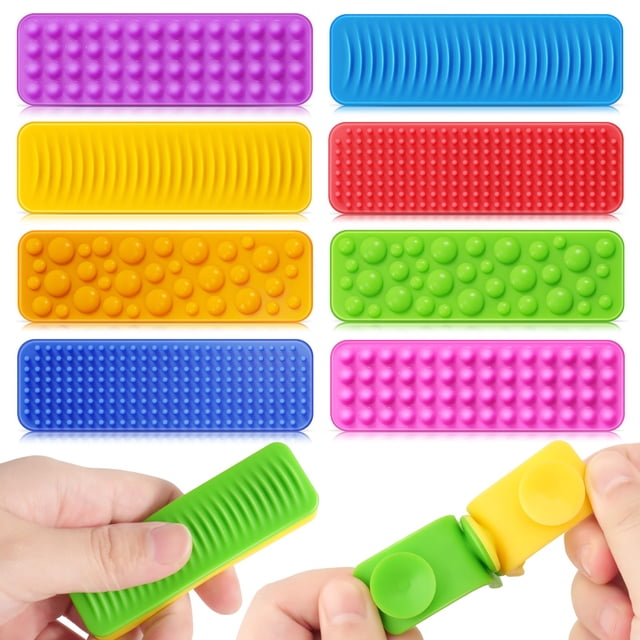 Sensory Fidget Toys LESONG, paquete de 8 unidades, con succión texturizada para autismo