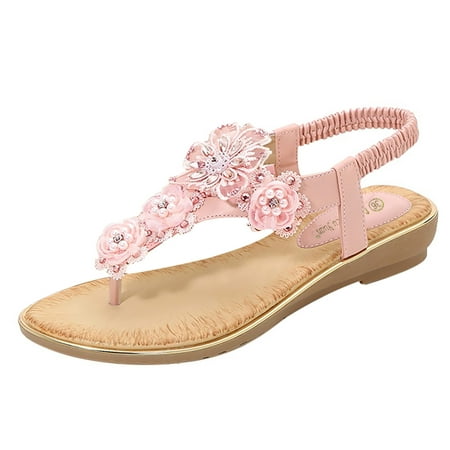 

Kcodviy Casual Shoes Sandals Summer Ballerina Slippers For Women Non Slip Pearl Flower Flip Beach Slipper Socks For Women Crystal Flops Women Ladies Womens Fuzzy Slippers Women S Slipper Wom