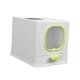 thumbnail image 4 of Caja de arena para gatos de alta capacidad, inodoro cerrado con, , orinal con Verde Zulema Bandeja de arena para gatos, 4 of 8