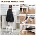 thumbnail image 5 of Sturdy Bamboo Step Stool with Anti-Slip Feet, Easy-Assembly, 300 LBS Capacity, Ideal for Kids and Adults, Perfect for Bathroom, Bedroom, or Doorway Use, 11" x 11" x 10.6", 5 of 12