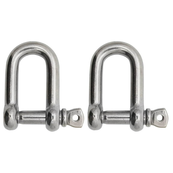 Extreme Max 3006.8249.2 BoatTector Stainless Steel D Shackle - 5/8", 2-Pack
