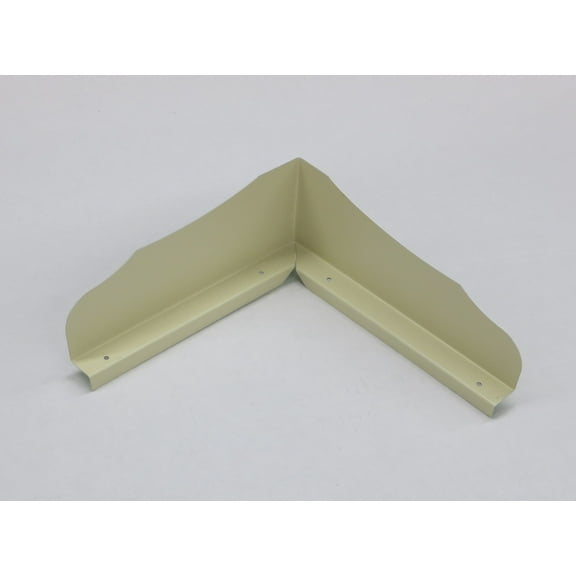 Bent (Inside Corner) Ornamental Gutter Valley Splash Guards - 3 ct CLASSIC CREAM