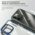 thumbnail image 2 of Clear Back Case for iPhone 14 Plus 6.7'', Acrylic Transparent Back oft TPU Silicone Bumper Shockproof Four Coner Protection Thin Case for Apple iPhone 14 Plus 2022 (Blue), 2 of 10
