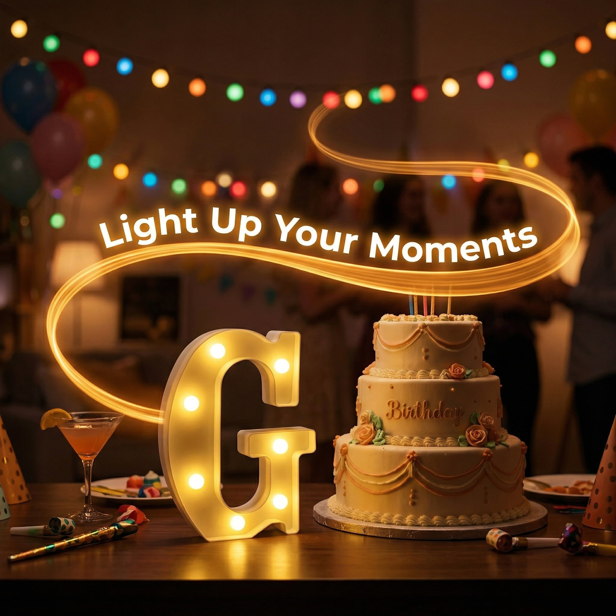 Unique Bargains Marquee Letters With Lights LED Light Up Signs Letter G 6.5"L x 1.5"W x 8.5"H