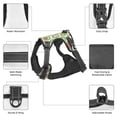 thumbnail image 6 of Picia Cute Chubby Frog No-Pull Dog Harness Reflective Front Clip Vest with Handle,Step-in Air Dog Harness,Adjustable 2 Metal Rings 4 Buckles,Easy to Put on & Take Off Large, 6 of 9