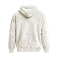 thumbnail image 3 of qafoshin Mens Warm Fuzzy Hoodies Fall Winter Casual Fleece Hooded Sweatshirt Fashion Solid Color Pullover Tops S-3XL, 3 of 6