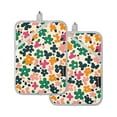thumbnail image 7 of Yayeee Pot Holders Kitchen Heat Resistant with Pocket 7"x9.8" Cotton Oven Cooking Hot Pads, Floral Blooms, 7 of 7