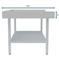thumbnail image 3 of Koolmore 30x48 Heavy Duty 16-Gauge Stainless Steel Equipment Stand in Silver, 3 of 7