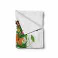 thumbnail image 2 of Letter J Soft Flannel Fleece Blanket, Inspirational Language Items Featured Floral Butterfly Vivid Petals Flouris Nature, Cozy Plush for Indoor and Outdoor Use, 50" x 70", Multicolor, by Ambesonne, 2 of 6