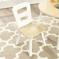 thumbnail image 6 of KidKraft Wooden Kids Round Storage Table & 2 Chair Set, Natural & White, 6 of 10