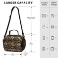thumbnail image 4 of FORMRS Student Insulated Lunch Bag with Shoulder Strap Reusable Cooler Box for School, Classic Floral, 4 of 9