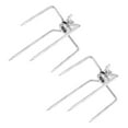 thumbnail image 1 of Barbq Rotisserie Fork, Grill Rotisserie Fork Electroplacado 2 piezas portátiles 4 CLAWS POLLO ASADO ASADO, 1 of 7