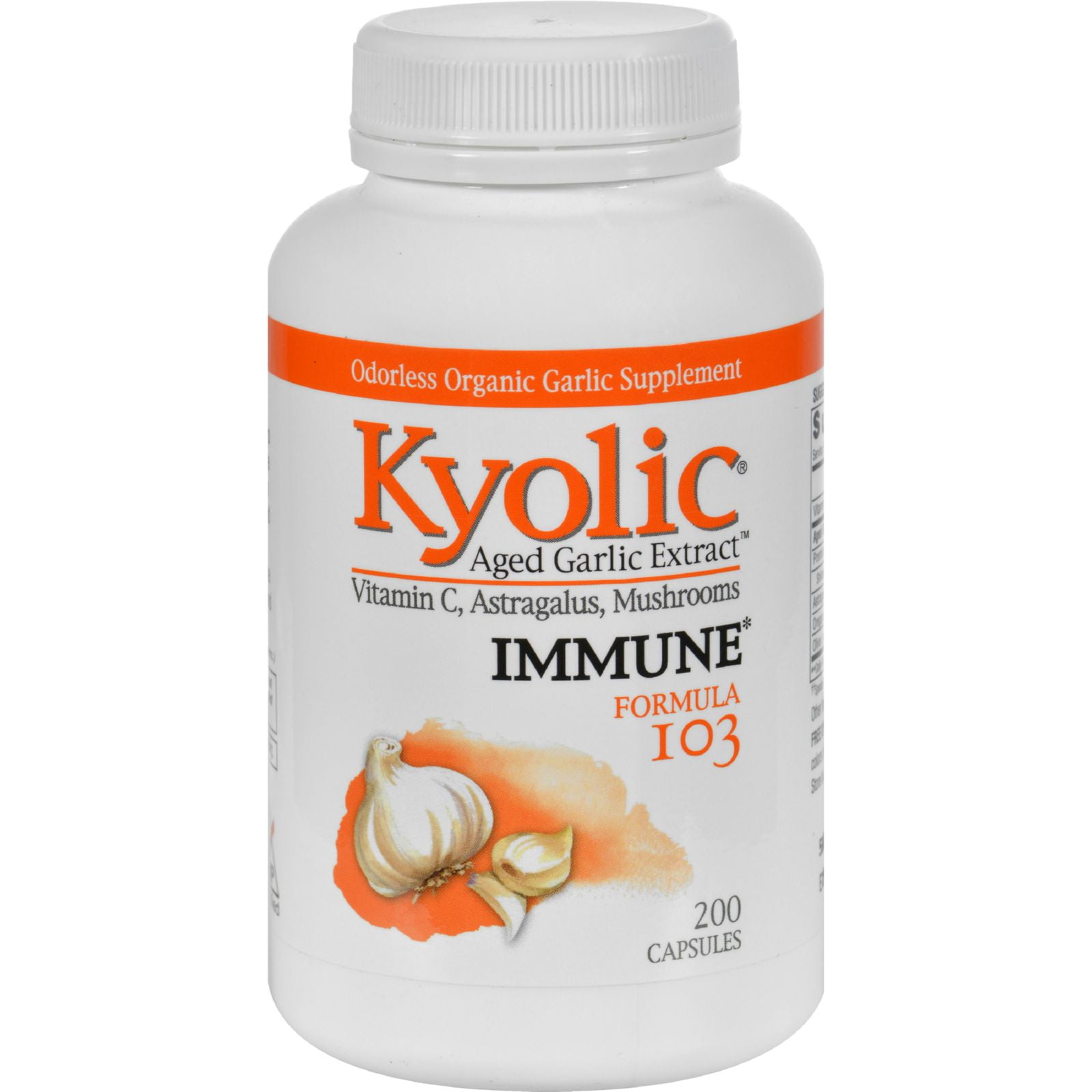 Kyolic Aged Garlic Extract Immune Formula 103 200 Capsules