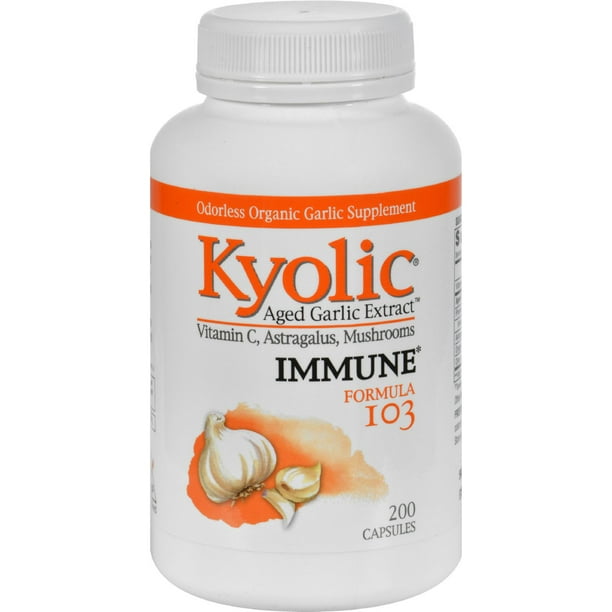 Kyolic Aged Garlic Extract Immune Formula 103 200 Capsules