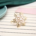 thumbnail image 6 of Pack of 6 Resistant Napkin Rings Snowflake Napkins Buckles for Wedding Banquet Versatile Table Decoration, 6 of 9