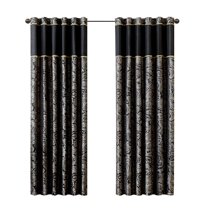Gracie Mills Thornton Jacquard Curtain Panel Pair - GRACE-9157