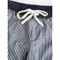 thumbnail image 2 of Low Rise Striped Pants for Women Pull on Drawstring Boho Wide Leg Pants Navy Blue M, 2 of 8