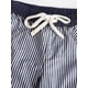 thumbnail image 4 of Pantalones de Rayas de Tiro Bajo para Mujer, Estilo Bohemio, con Cordón Ajustable y Pernera . Azul Marino M, 4 of 9