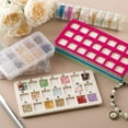 thumbnail image 6 of Portable Multi Compartment Beading Workstation Craft Mat Bead Sorting Mats Perfect for Jewelry Enthusiasts Present, 6 of 8